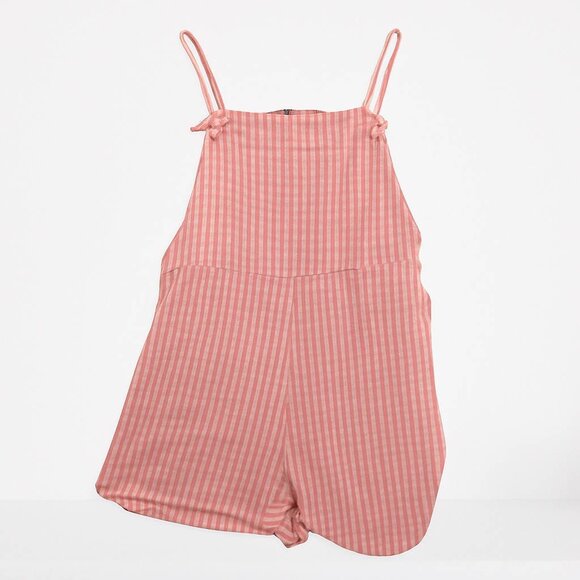 Cotton On Pink Striped Romper Jumpsuit Size L - Picture 1 of 12
